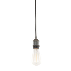Pendant lamp holder Lux Classo – pendant lamp holders in black and aluminum