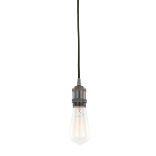 Pendant lamp holder Lux Classo – pendant lamp holders in black and aluminum
