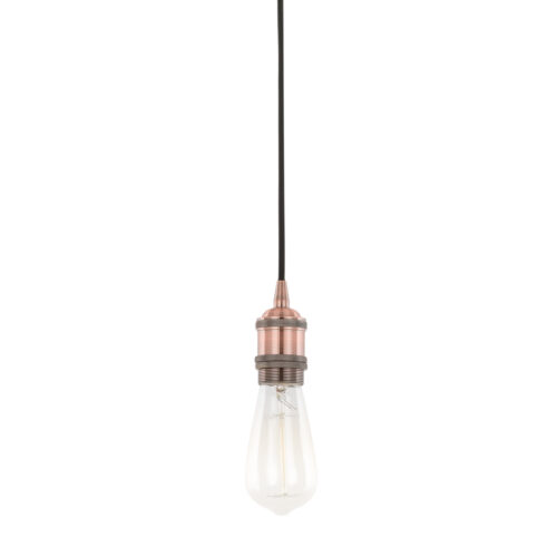 Pendant lamp holder Lux Classo – pendant lamp holders in red copper and aluminum