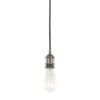Pendant lamp holder Lux Classo – pendant lamp holders in black and aluminum