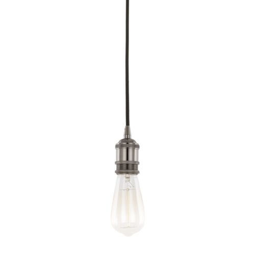 Pendant lamp holder Lux Classo – pendant lamp holders in black and aluminum