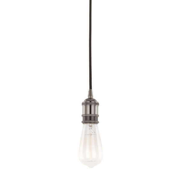 Pendant lamp holder Lux Classo – pendant lamp holders in black and aluminum