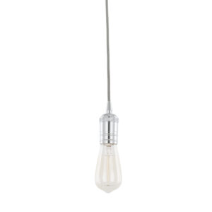 Pendant lamp holder Lux Atrium 60w – pendant lamp holders in chrome and aluminum