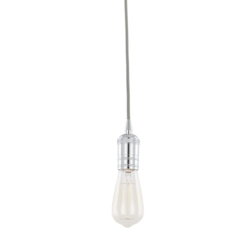 Pendant lamp holder Lux Atrium 60w – pendant lamp holders in chrome and aluminum