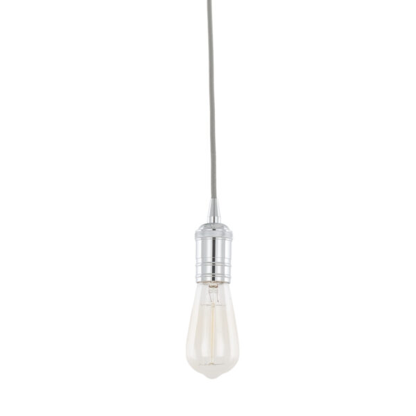 Pendant lamp holder Lux Atrium 60w – pendant lamp holders in chrome and aluminum