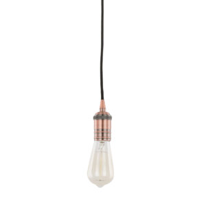Pendant lamp holder Lux Atrium – pendant lamp holders in red copper and aluminum