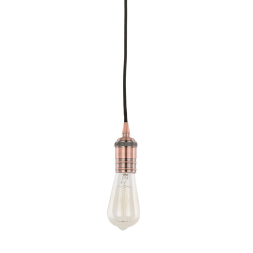Pendant lamp holder Lux Atrium – pendant lamp holders in red copper and aluminum
