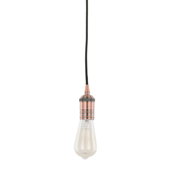 Pendant lamp holder Lux Atrium – pendant lamp holders in red copper and aluminum