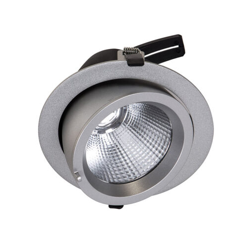 Recessed ceiling light Lux Baluum SV – minimalist recessed ceiling light in silver and aluminum