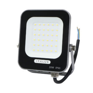 Floodlight Lux Korta – floodlights in grey and aluminum