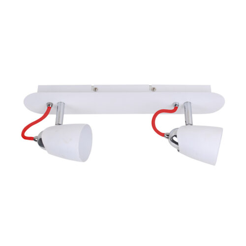 Spotlight Lux Kayla – focused LED spotlight in white and metal