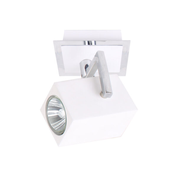 Spotlight Lux Mateo – focused LED spotlight in chrome and metal