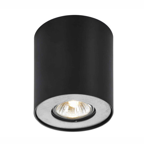Surface mounted ceiling light Lux Shannon – surface mounted ceiling lights in black and aluminum