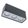 Surface mounted ceiling light Lux Harris – surface mounted ceiling lights in black and aluminium metal