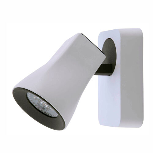Spotlight Lux Valentina – focused LED spotlight in white grey and aluminum
