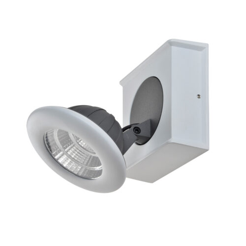 Spotlight Lux Catalina – focused LED spotlight in white grey and aluminum