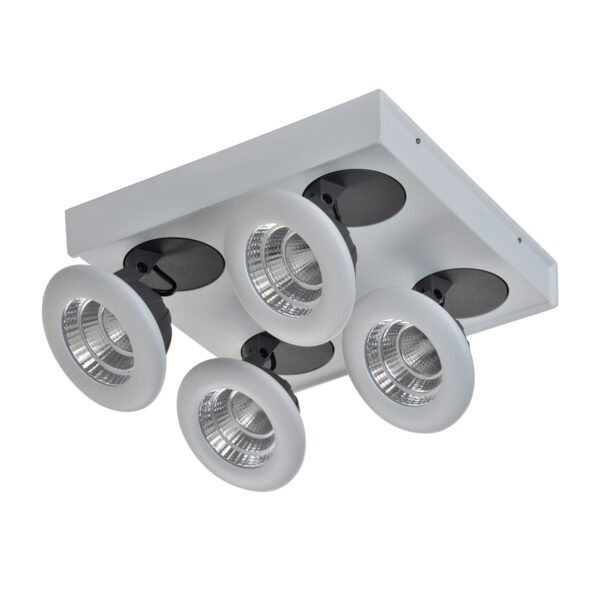 Spotlight Lux Catalina 28w – focused LED spotlight in white grey and aluminum