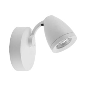 Spotlight Lux Gabriela – focused LED spotlight in white and aluminum