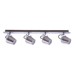 Spotlight Lux Josie – focused LED spotlight in satin nickel and metal