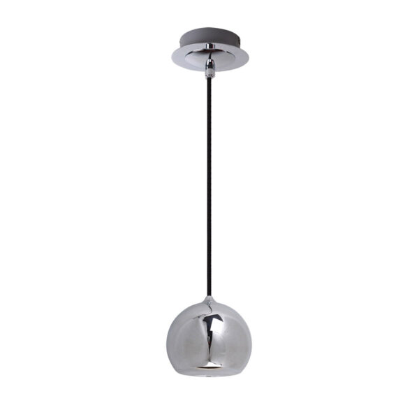 Pendant lamp Lux James CH – modern pendant lamp in chrome and metal