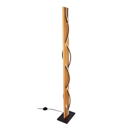 Floor lamp Lux Conato – floor lamps in sandblasted black and aluminum