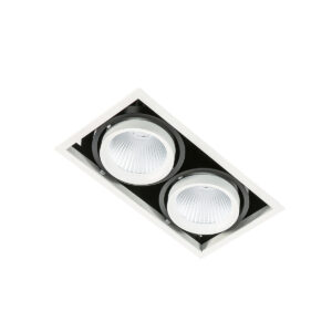 Recessed ceiling light Lux Vertico Double 4000K – minimalist recessed ceiling light in white