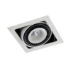 Recessed ceiling light Lux Alesso – minimalist recessed ceiling light in matt white