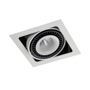 Recessed ceiling light Lux Alesso – minimalist recessed ceiling light in matt white