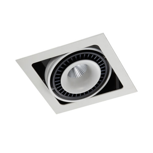 Recessed ceiling light Lux Alesso – minimalist recessed ceiling light in matt white