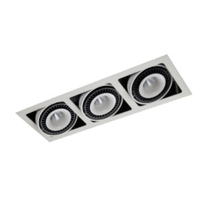 Recessed ceiling light Lux Alesso 54w – minimalist recessed ceiling light in matt white