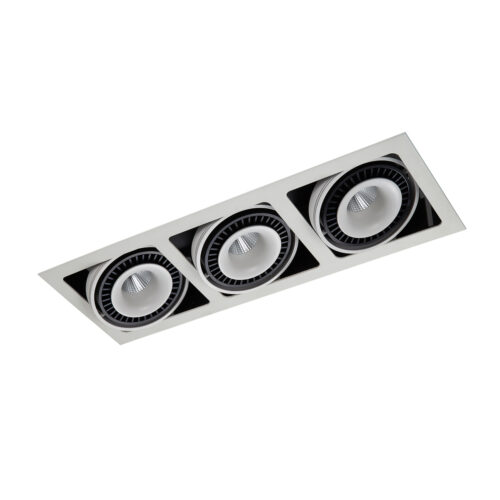 Recessed ceiling light Lux Alesso 54w – minimalist recessed ceiling light in matt white