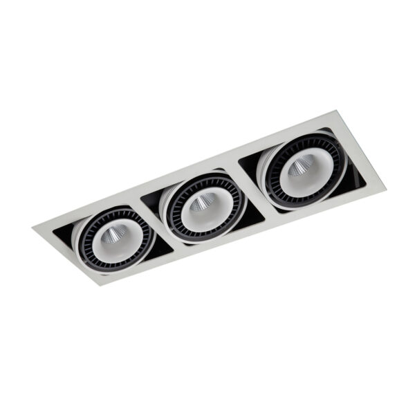 Recessed ceiling light Lux Alesso 54w – minimalist recessed ceiling light in matt white