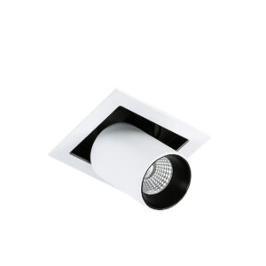 Recessed ceiling light Lux Mercanta Single 4000K – minimalist recessed ceiling light in white