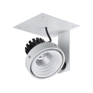 Recessed ceiling light Lux Patrizio Single 4000K – minimalist recessed ceiling light in white