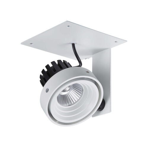 Recessed ceiling light Lux Patrizio Single 4000K – minimalist recessed ceiling light in white