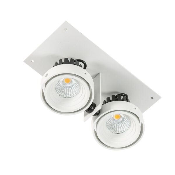 Recessed ceiling light Lux Patrizio Double 3000K