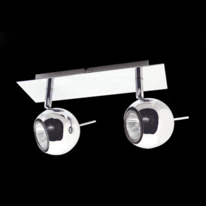 Spotlight Lux Hary – focused LED spotlight in chrome and metal