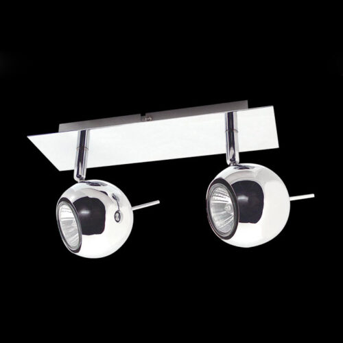 Spotlight Lux Hary – focused LED spotlight in chrome and metal