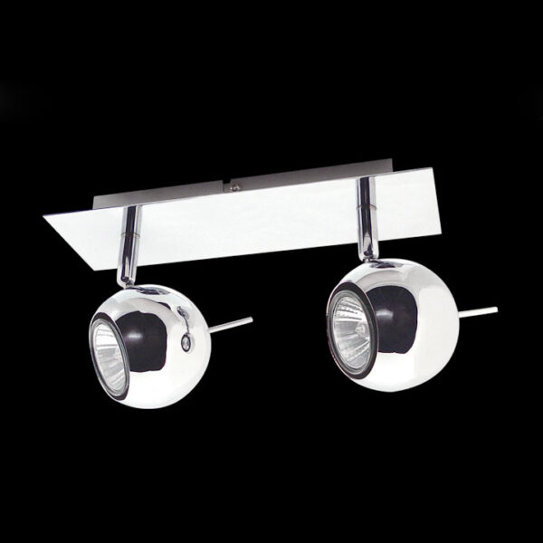 Spotlight Lux Hary – focused LED spotlight in chrome and metal