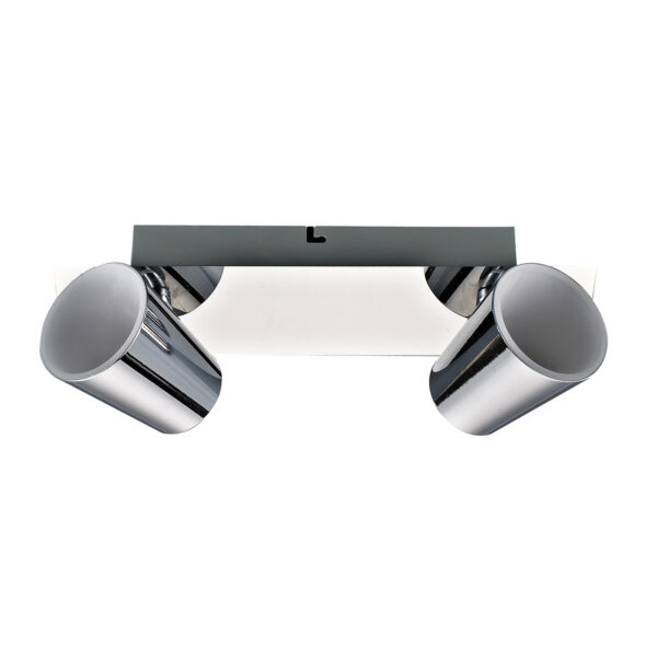 Spotlight Lux Elmira – focused LED spotlight in chrome and metal