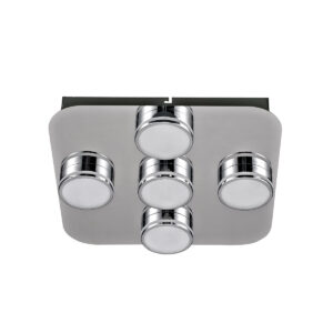 Flush mount ceiling light Lux Marcel – flush mount ceiling lights in chrome and metal
