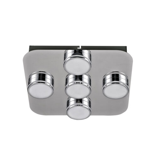 Flush mount ceiling light Lux Marcel – flush mount ceiling lights in chrome and metal