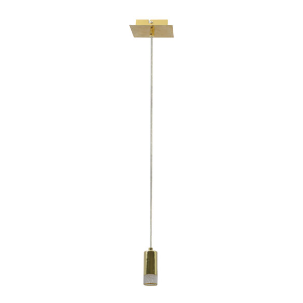 Pendant lamp Lux Mentin 5w – modern pendant lamp in brushed brass and metal