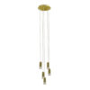 Pendant lamp Lux Mentin – modern pendant lamp in brushed brass and metal