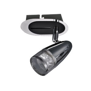 Spotlight Lux Albane – focused LED spotlight in chrome and metal alloy
