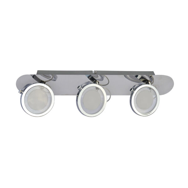 Spotlight Lux Alessio – focused LED spotlight in chrome and acrylic