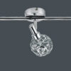 Spotlight Lux Erazma – focused LED spotlight in chrome and metal