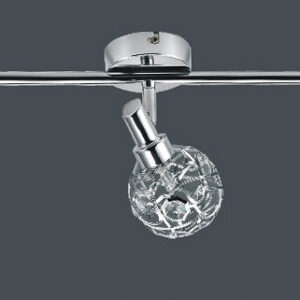 Spotlight Lux Erazma – focused LED spotlight in chrome and metal