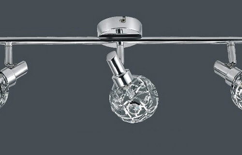 Spotlight Lux Erazma – focused LED spotlight in chrome and metal