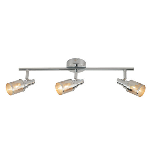 Spotlight Lux Kastor – focused LED spotlight in chrome and metal alloy